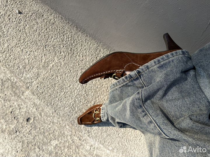 Замшевые коричневые туфли Hogl, 38, 5