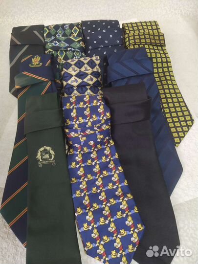 Галстук мужской шелк 10 шт