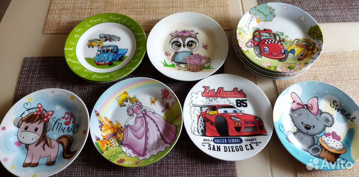 Набор детской посуды для мальчика и девочки