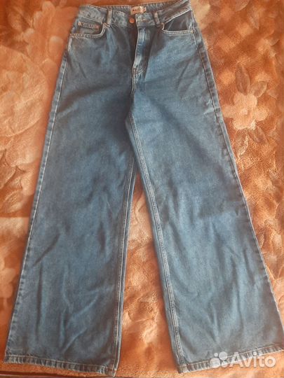 Джинсы широкие трубы