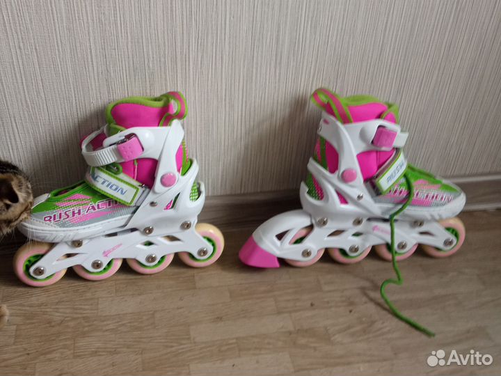 Коньки и ролики 2 в 1 трансформеры размер 29-32
