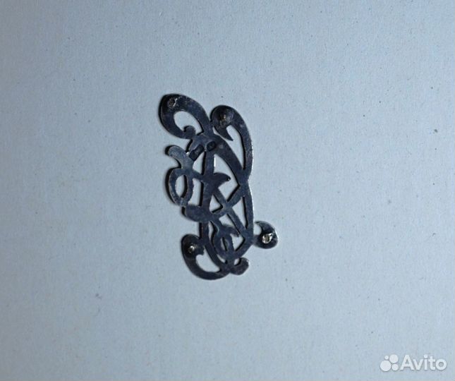 Старинный вензель(монограмма) серебро