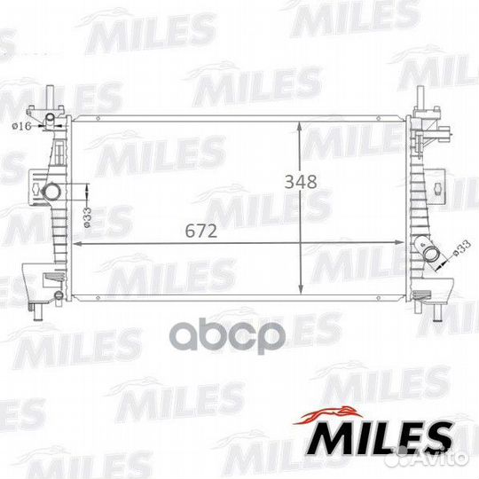 Радиатор двигателя ford focus III 11- acrb131 M
