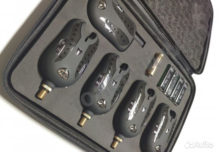 Сигнализатор поклёвки, комплект 4+1. Новый