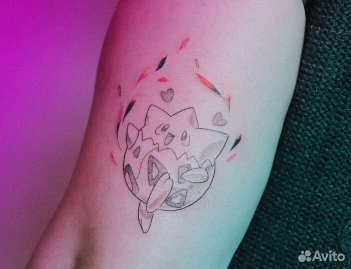 Татуировки, модель на тату, тату мастер