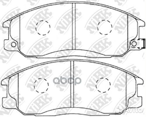 Колодки тормозные дисковые перед PN0103 NiBK