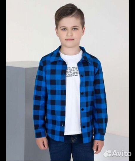 Рубашка для мальчика 122 новая