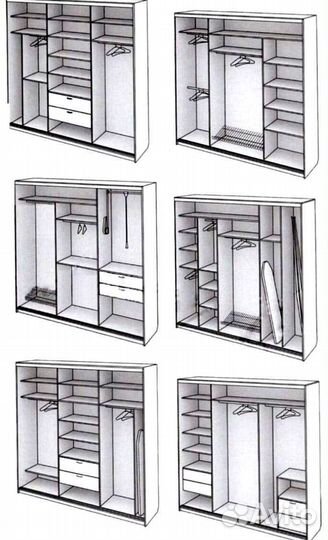 Распашной шкаф в комнату. Оплата после доставки