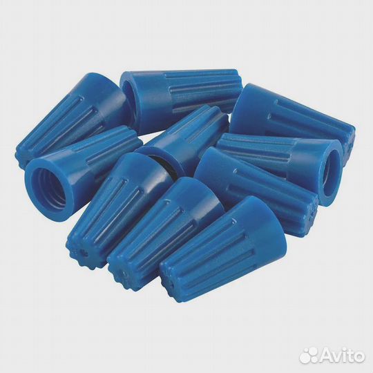 Зажим изолирующий сиз-2, синий, 100 шт