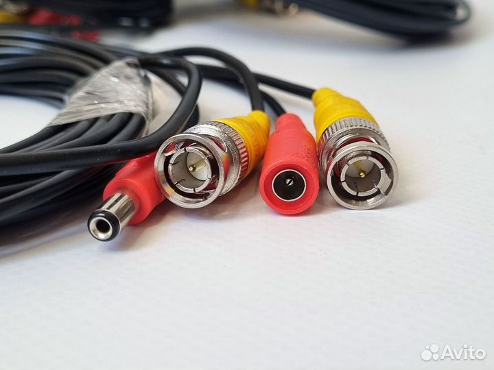 Кабель для видеонаблюдения готовый с питанием