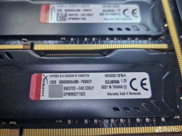 Оперативная память Kingston DDR4 4Gb 2400MHz