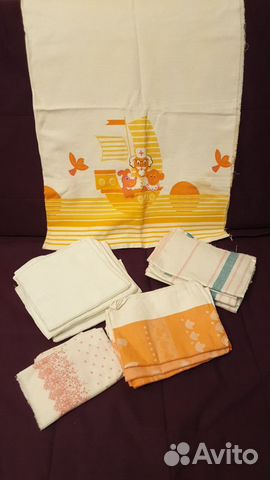 Полотенца льняные, вафельные СССР