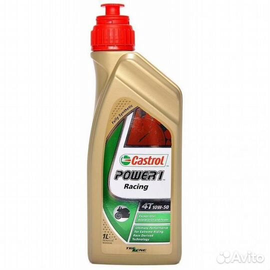 Масло моторное Castrol мототехника 4T 10W50 Power1 Racing синтетич. 1 л