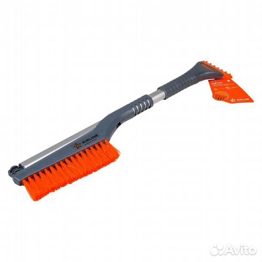 Щетка от снега и льда с плоской телескоп.рукояткой