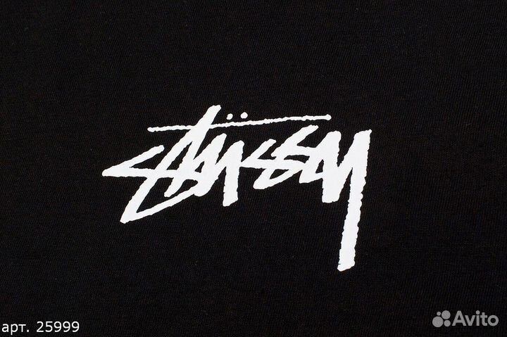 Футболка Stussy flame cards Чёрная