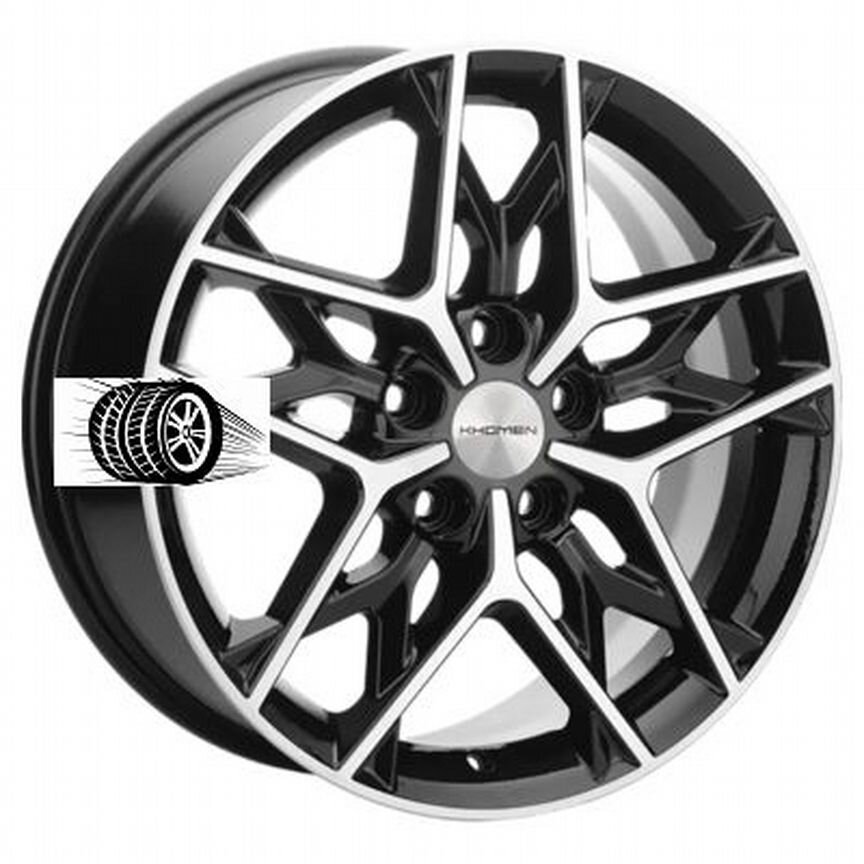 Литые диски Khomen Wheels 7×R17 5×108