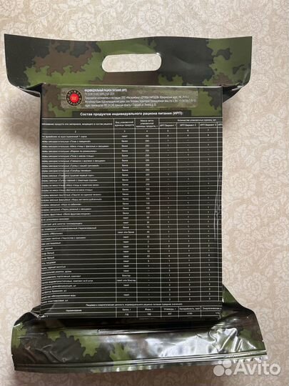 Сухпаек ирп