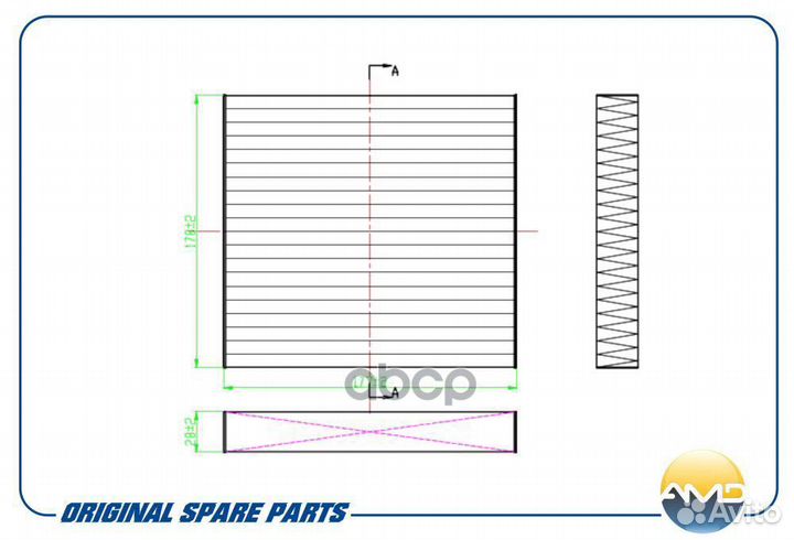 Фильтр салонный amdfc813 AMD