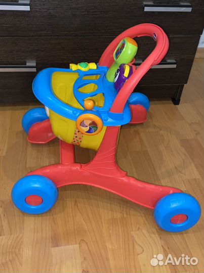 Машинка и Ходунки каталка chicco