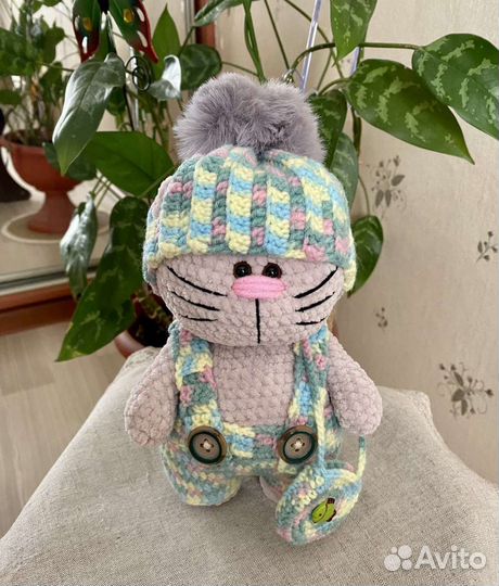 Плюшевые коты ручной работы