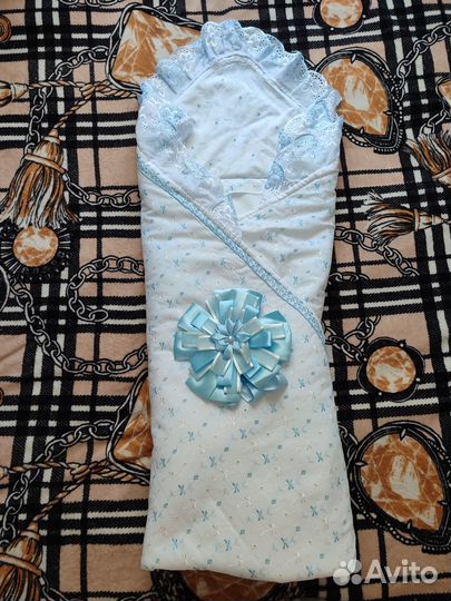 Конверт-одеяло на выписку весна-осень