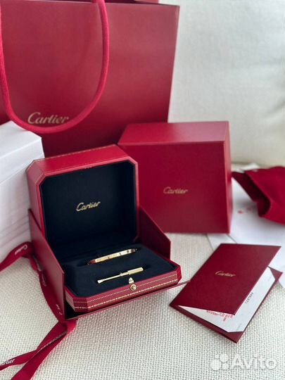 Браслет cartier love золото