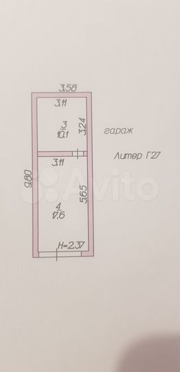 Гараж, > 30 м²