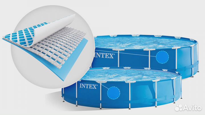 Бассейн каркасный Intex 305х76 см + фильтр-насос