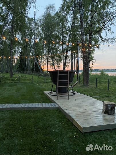 Аренда зоны отдыха с чаном и теплой беседкой