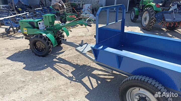 Мотоблок 15л.с. + прицеп + фреза