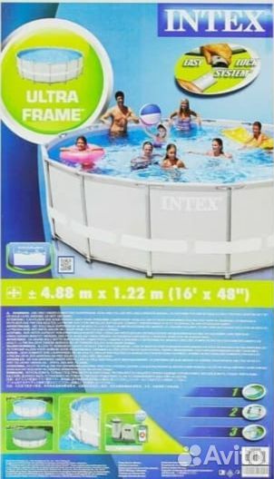 Каркасный бассейн новый