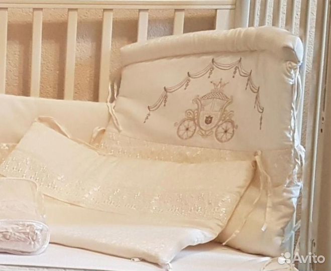 Бортики в кроватку для девочки