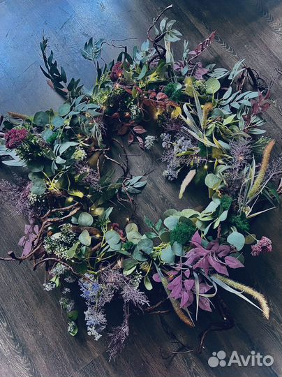 Подвес потолочный из искусственных растений