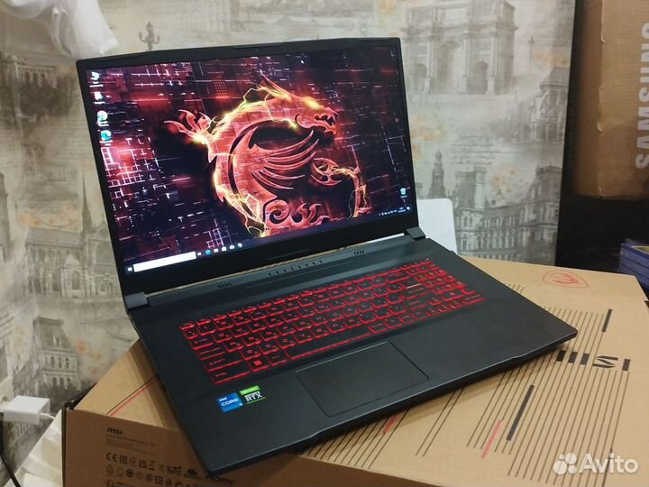 Игровой Дракон MSI (17'3-144Hz/i5/RTX3050/16GB/SSD