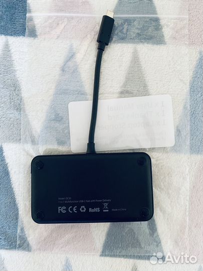 Адаптер 7 в 1 Type-C - hdmi, ethernet, vga, usb