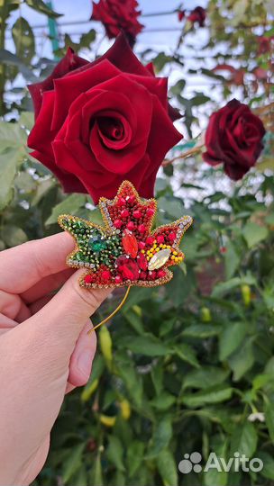 Брошь ручной работы