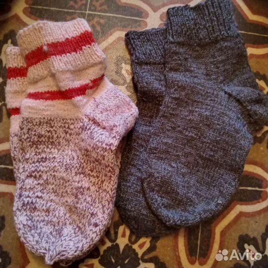 Носки ручной вязки шерстяные цена за одну пару