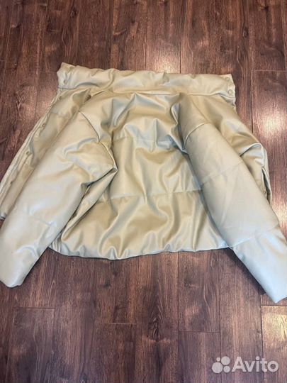 Куртка зимняя из экокожи Stradivarius