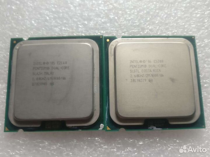 Процессоры Athlon x2 5200+AM2, E2160 E5300