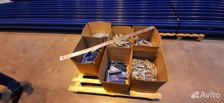 Стеллажи на 500м2 высота 3,5м б/у