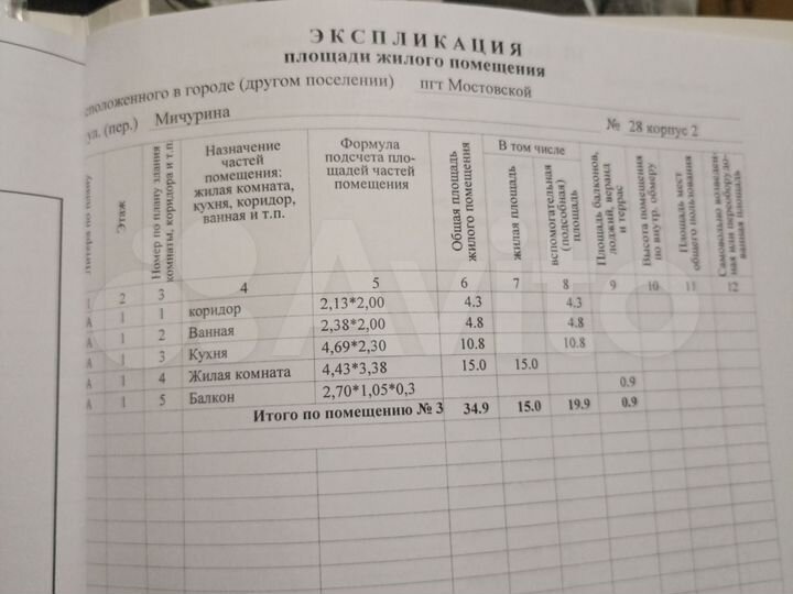 Комната 34,6 м² в 1-к., 1/3 эт.