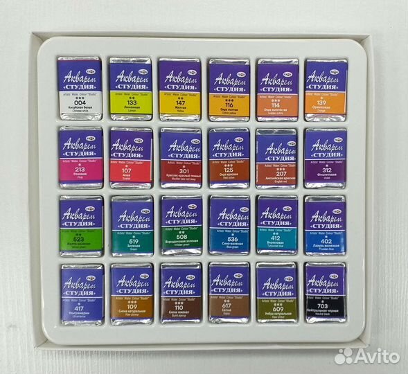 Акварель 24 цвета 