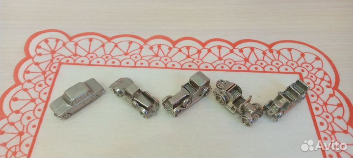 Брелки моделей ретро машин эпохи СССР