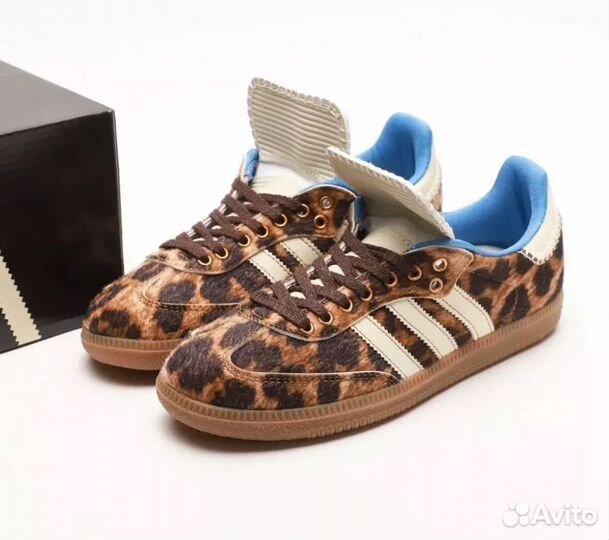 Кроссовки Adidas Wales bonner x Samba Pony Leopard