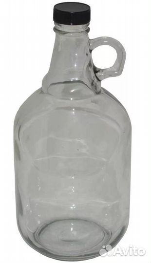 Бутыль стеклянная с ручкой 2 л