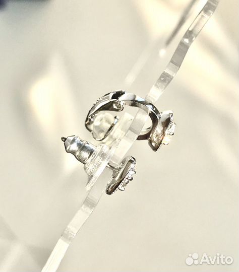 Серьги Swarovski Оригинал Пусет Кафф Клипса