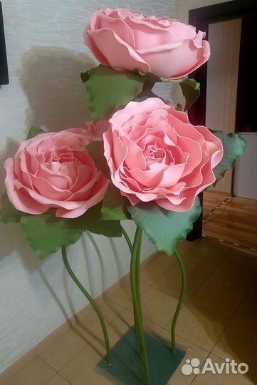 Розы ростовые искусственные 1,90м