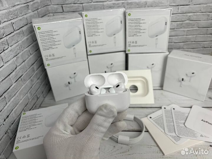 AirPods Pro 2 Premium гарантия+блок Type-c подарок