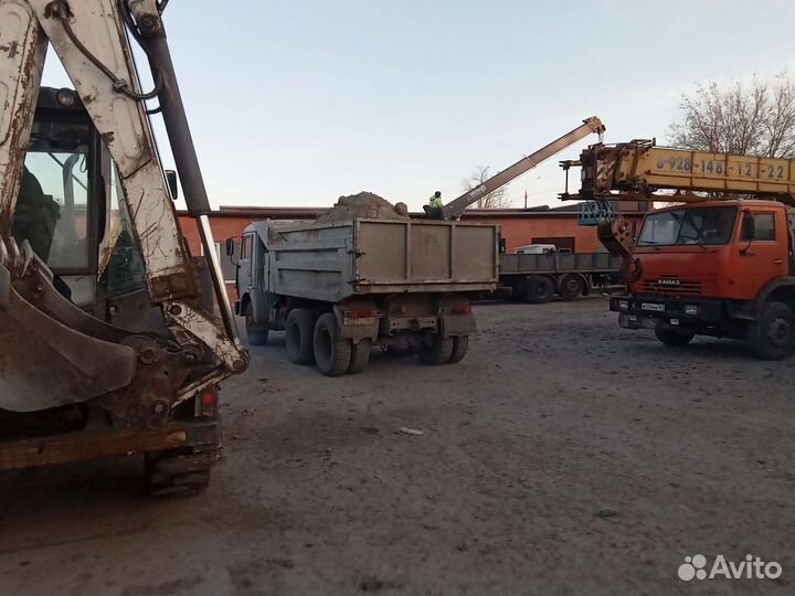 Самосвал, вывоз мусора, доставка песка, щебня