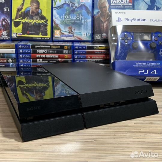Sony PS4 Fat 500Gb + 40Игр + 2Джостика Гарантия